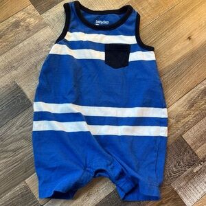 GAP Blue and White Striped Kids One Piece